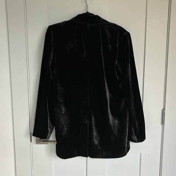 Madewell Black Velvet Blazer - Picture 3 of 5